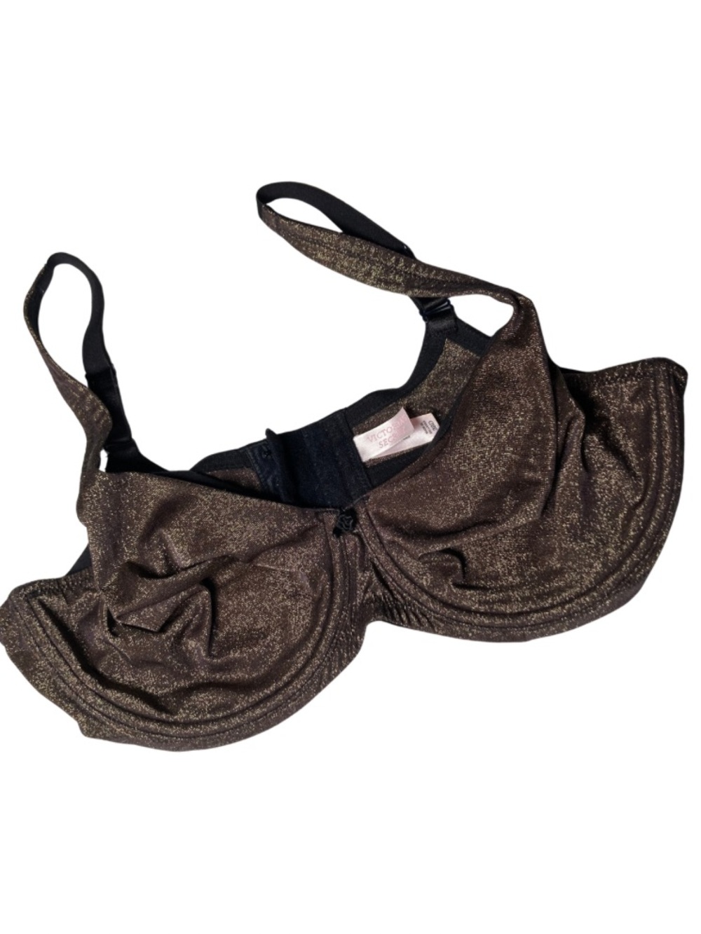 Victoria’s Secret Bronze Shimmer Metallic Underwire Bra - 38D Festival Glamour